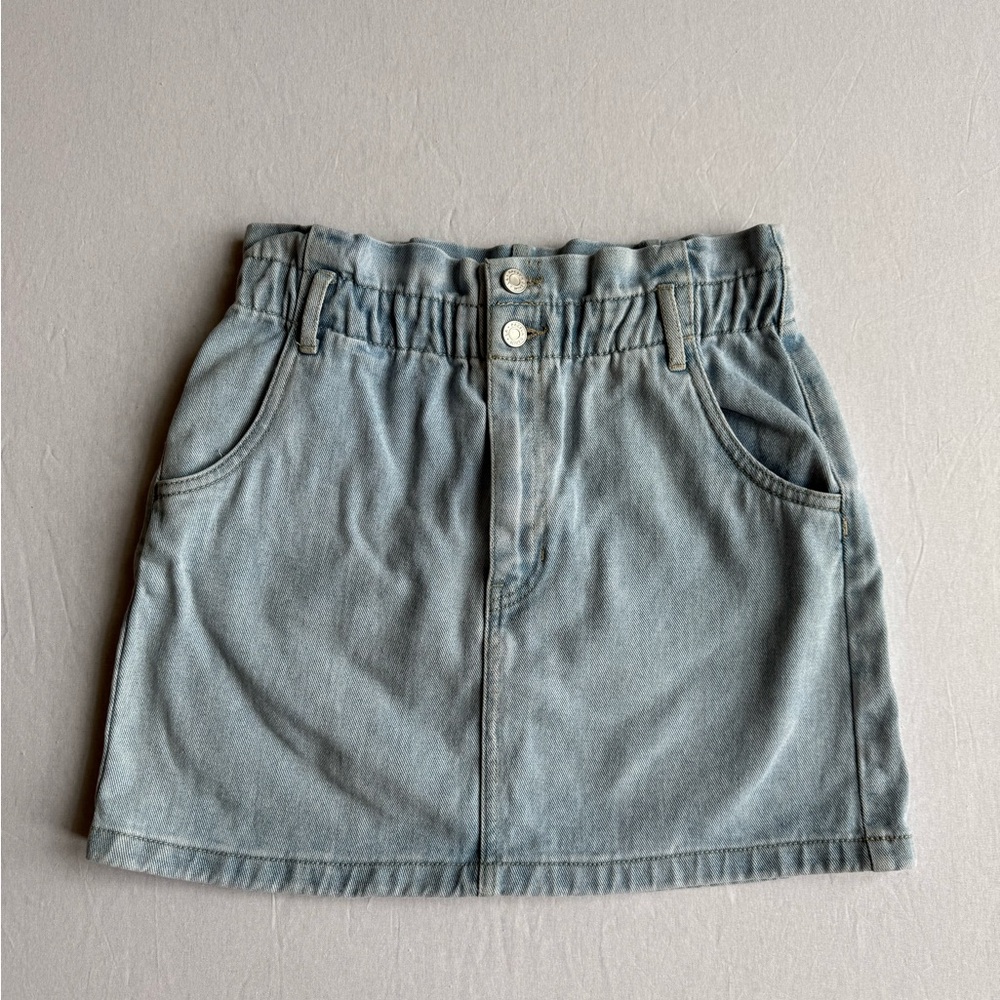 Pacsun Light Blue Jean Skirt with Front and Back Pockets